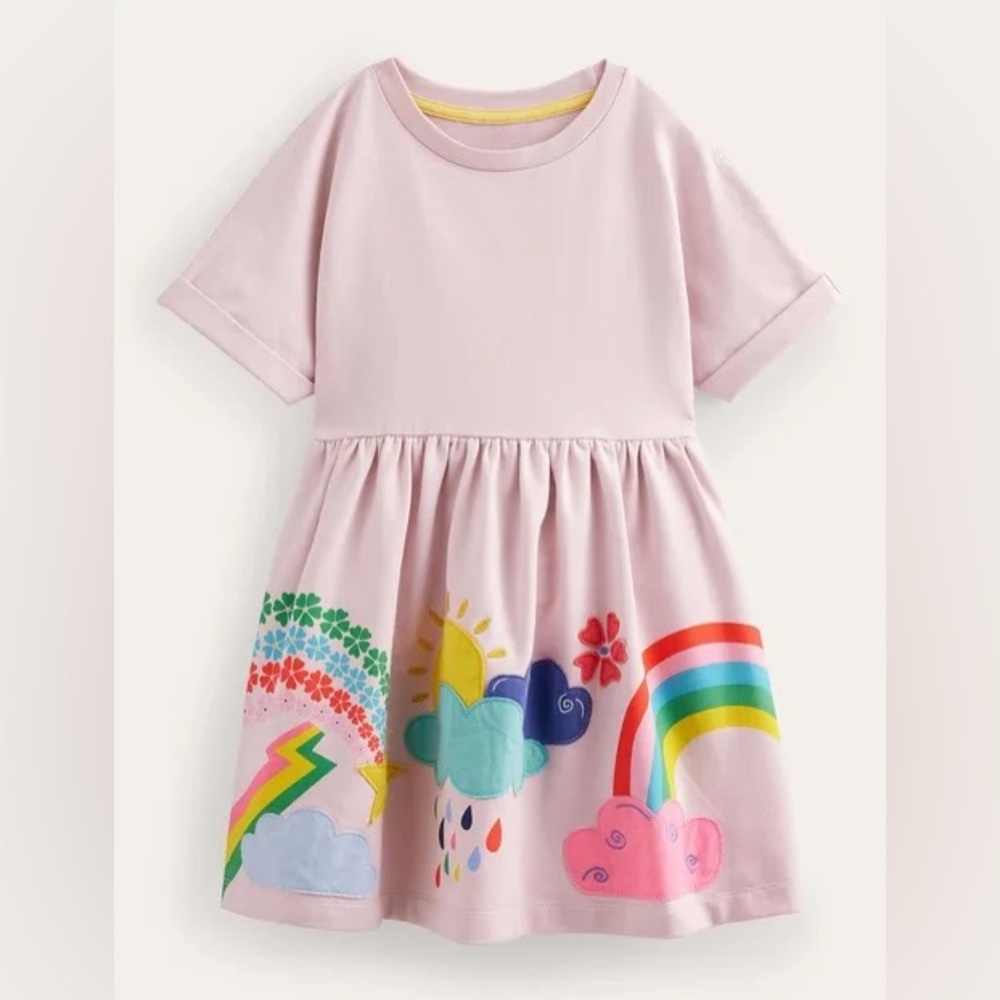 Mini Boden appliqué sweatshirt vest, girl’s size 2/3years